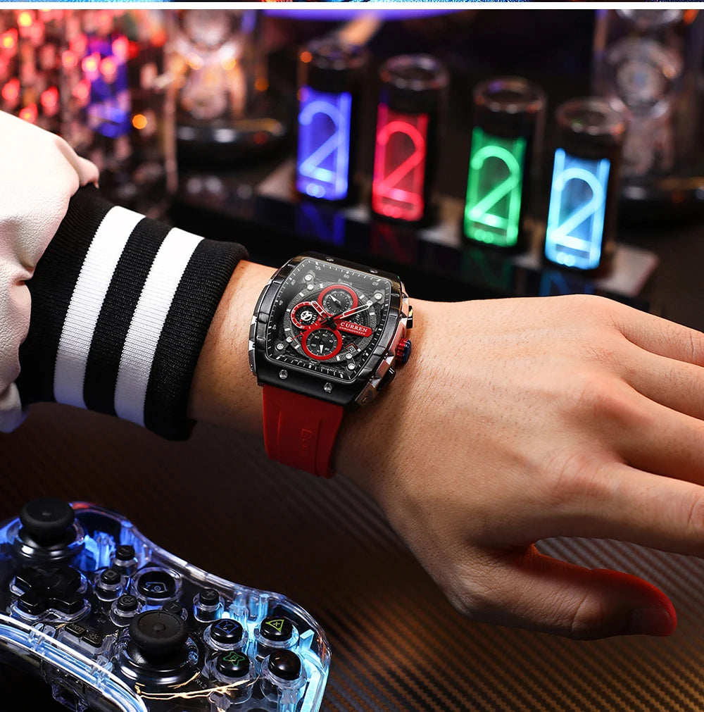 Top Brand Men's Watches | Luxury Square Quartz Wristwatch - FitZone360