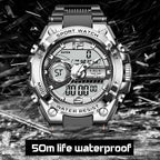 Men's and Women's Sports Watch 50m Waterproof LED Quartz Clock - FitZone360