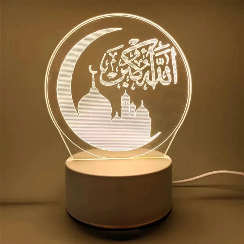 Gold Moon & Star Night Light | Decorative USB Lamp for Festivals or Home Décor - FitZone360