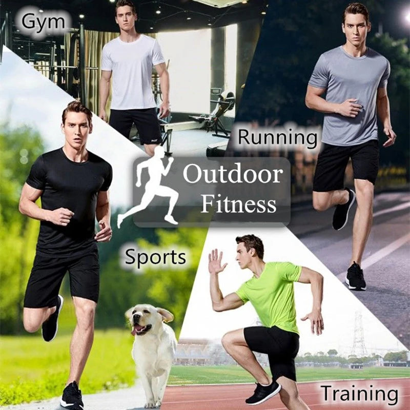 Men's Quick Dry Moisture-Wicking Gym T-Shirt – Lightweight Activewear Top - FitZone360