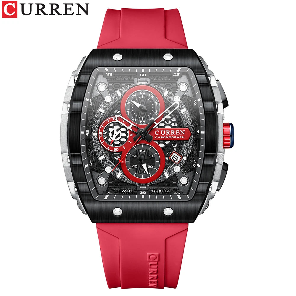 Top Brand Men's Watches | Luxury Square Quartz Wristwatch - FitZone360