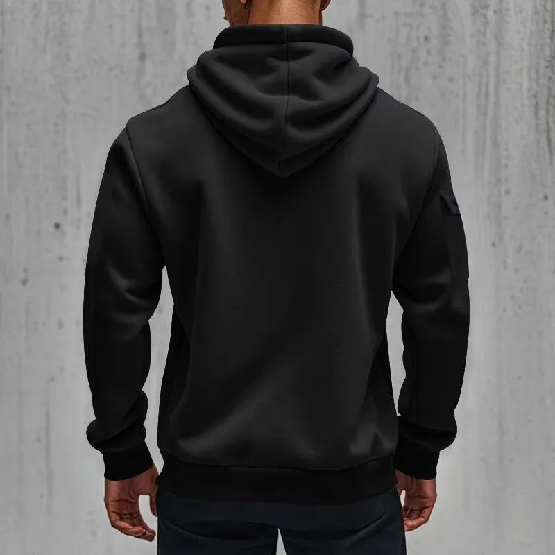 Title: Everlast Boxing Hoodie – Men’s Multi-Pocket Half-Zip Sports Pullover
