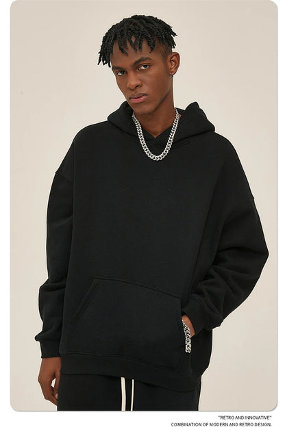 Fleece Hooded Sweatshirt | Unisex Oversized Winter Hoodie Pullover