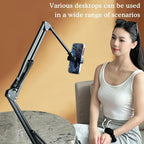 Z Retractable Bedside Phone and Tablet Holder. 360° Rotating Flexible Desktop Phone Mount - FitZone360