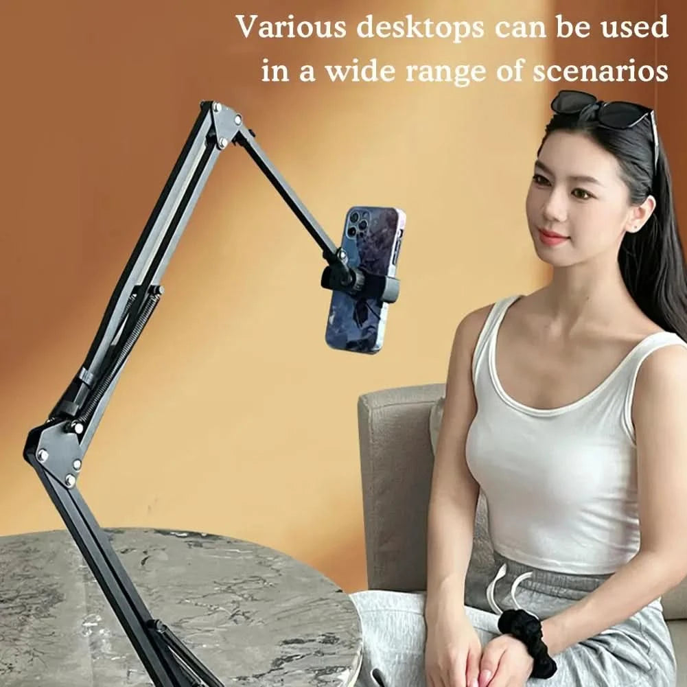 Z Retractable Bedside Phone and Tablet Holder. 360° Rotating Flexible Desktop Phone Mount - FitZone360