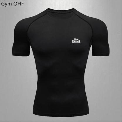 Lonsdale Men's Compression Gym Shirt – Quick-Dry Tight Fit for Fitness & Training - FitZone360