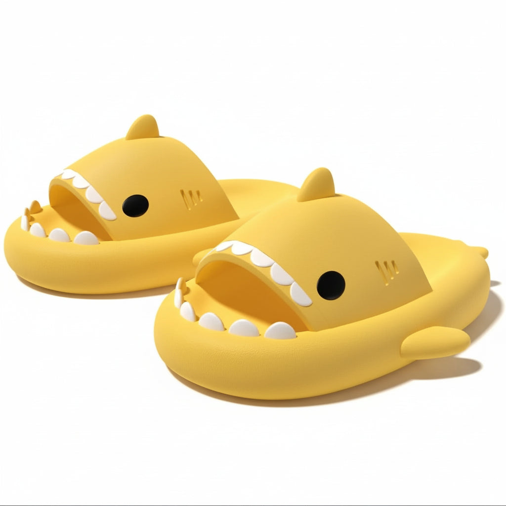 🦈 Shark Summer Slippers | Ultra-Soft Comfort with Non-Slip Grip & Elevated Sole - FitZone360