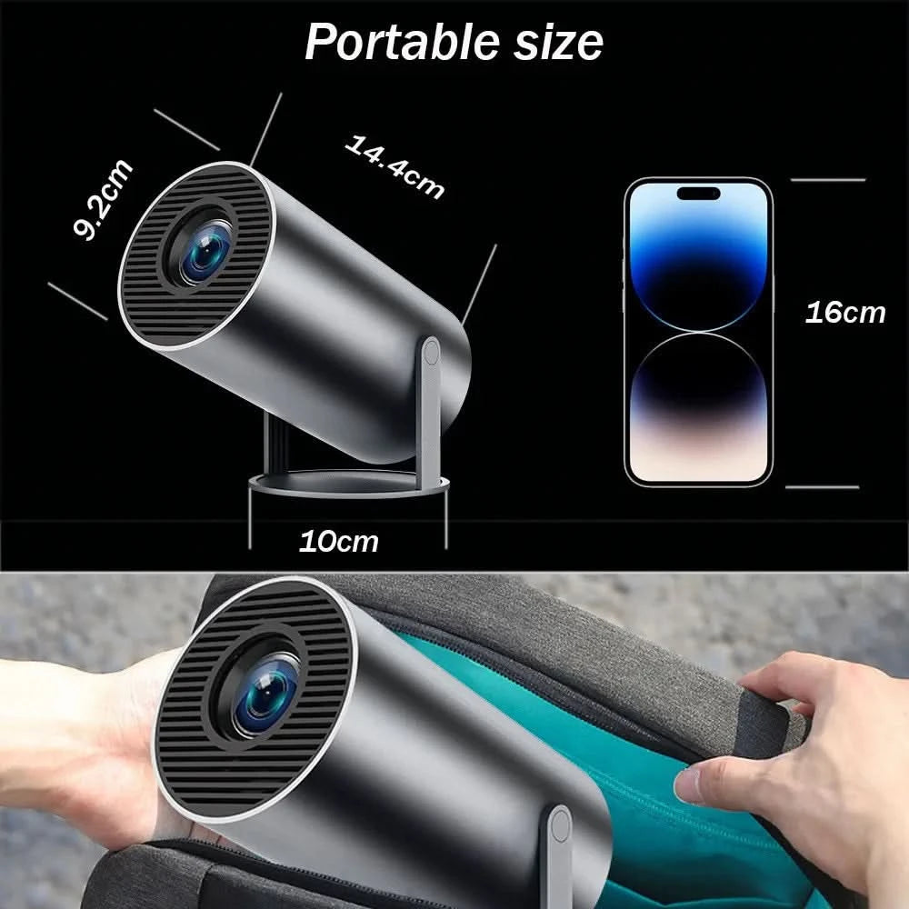 4K Mini Projector | Watch and LEARN From Your Favourite Fighters | 100 inch Screen | HD 1280x720P Android LED Portable Home Cinema - FitZone360