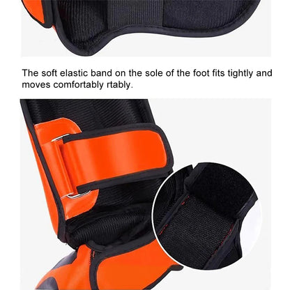 Muay Thai & Kickboxing Shin Guards – Martial Arts Protective Pads for Boxing, Sparring & Training - FitZone360