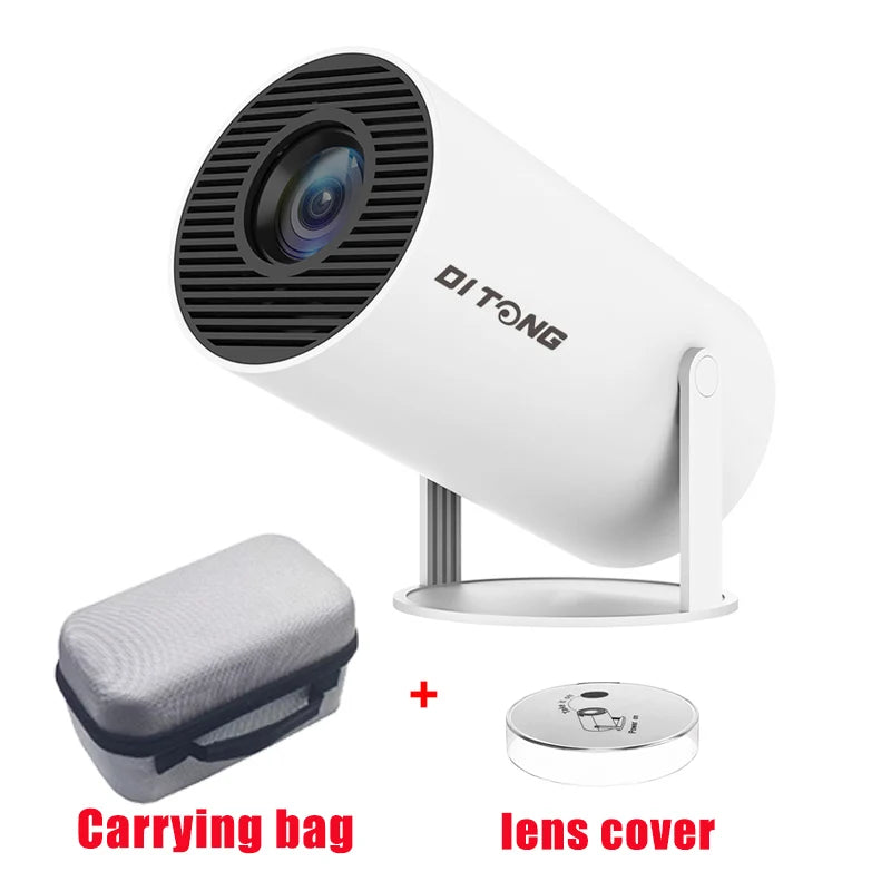 DITONG HY300 Plus 4K Mini Projector | HD 1280x720P Android LED Portable Home Cinema for Phone & Movie Streaming - FitZone360