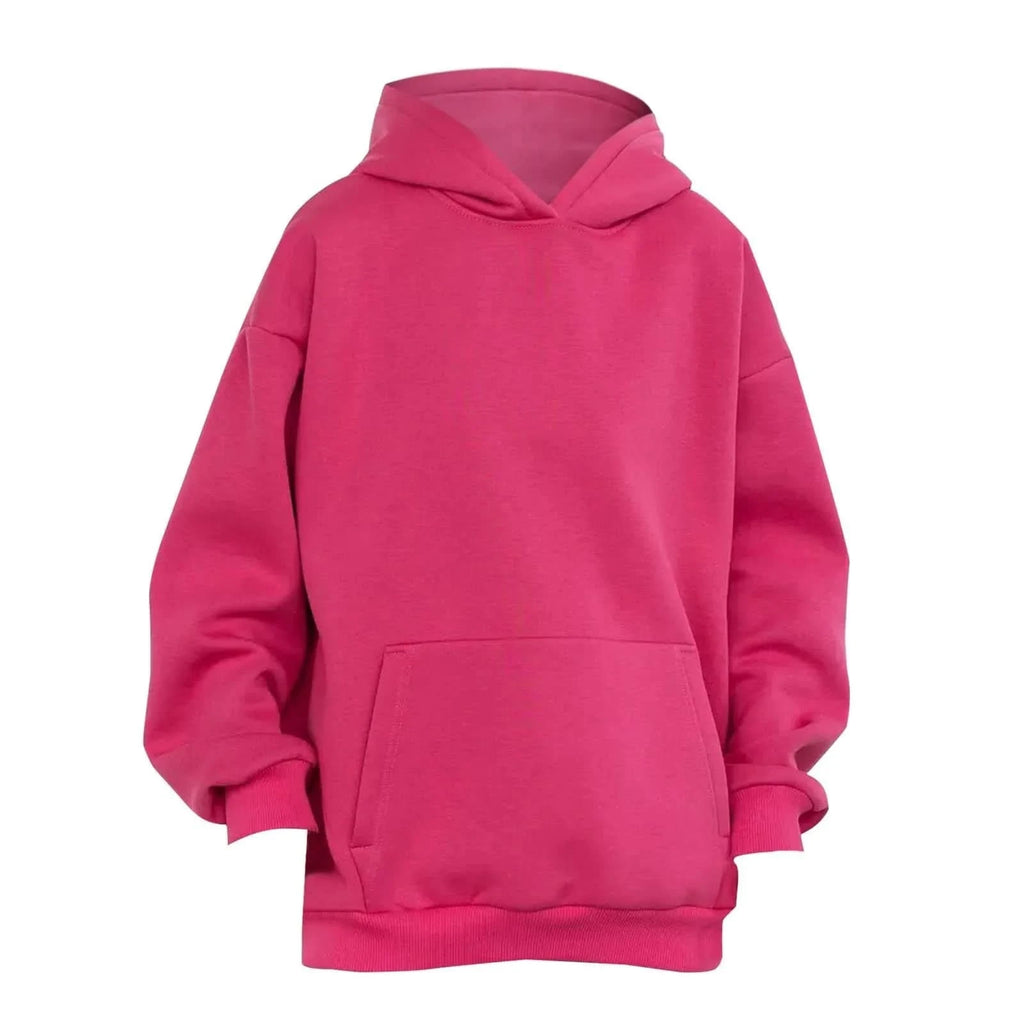 Trendy Solid Color Sports Hoodies | Fleece Sweatshirts for Men & Women | Couple Pullover for Spring & Autumn - FitZone360