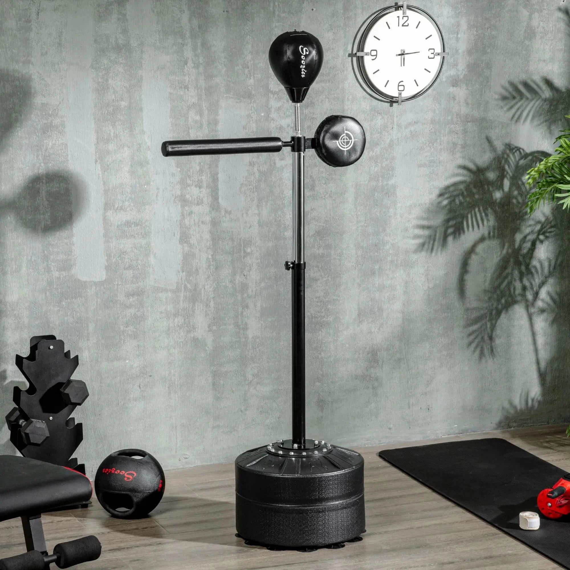 Freestanding Reflex Punch Ball | 360° Spinning Boxing Trainer for Home & Gym Workouts - FitZone360