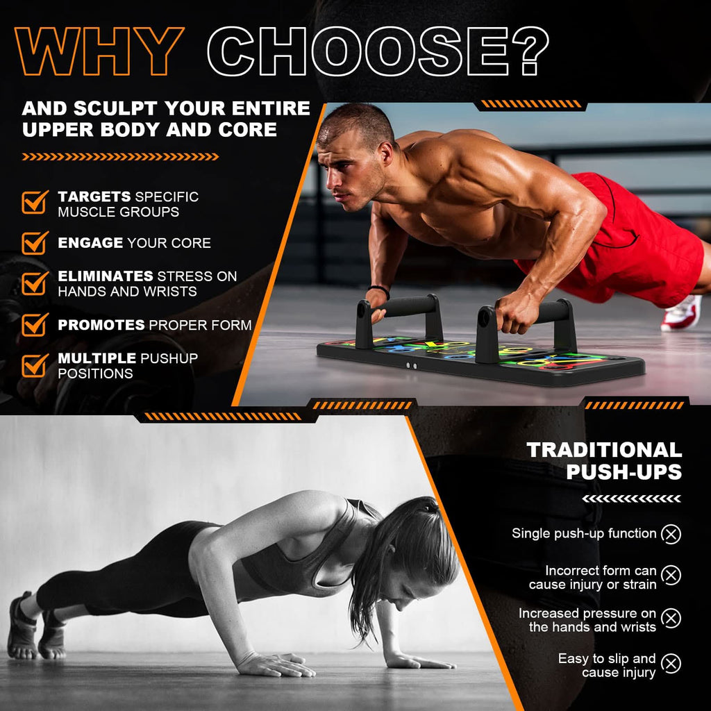 Push-Up Board | Ultimate Upper Body and Core Strength Training - FitZone360
