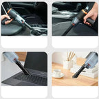 Wireless Car Vacuum Cleaner – 120W High Power, 1200mAh Cordless Handheld Auto Vacuum, Portable & Rechargeable - FitZone360