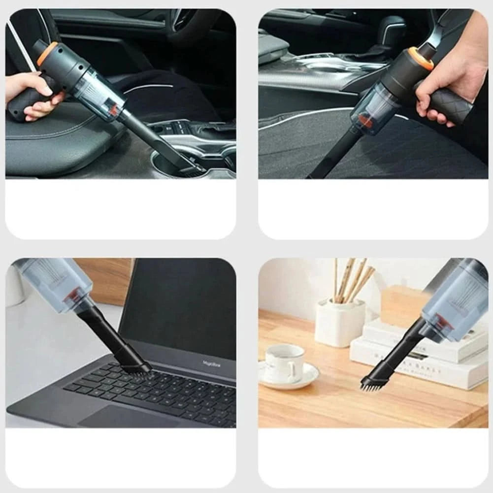 Wireless Car Vacuum Cleaner – 120W High Power, 1200mAh Cordless Handheld Auto Vacuum, Portable & Rechargeable - FitZone360