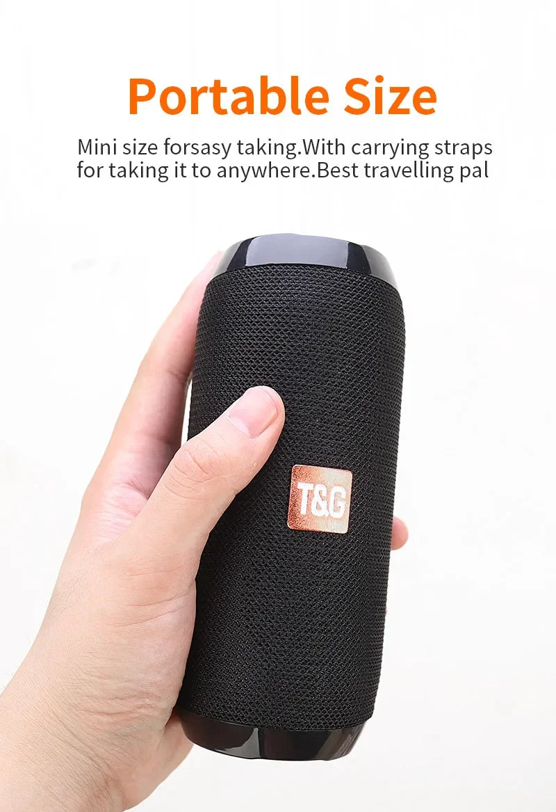 Portable Bluetooth Speaker | Waterproof Outdoor Subwoofer with FM & TF Support - FitZone360