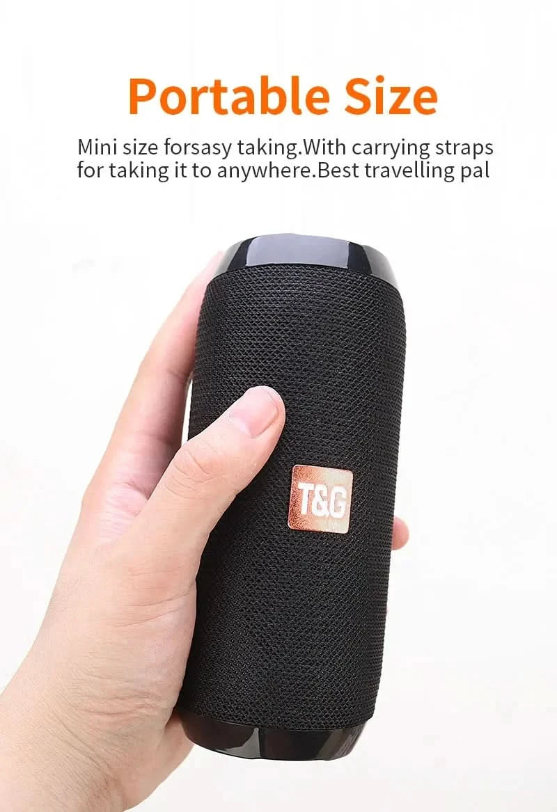 Portable Bluetooth Speaker | Waterproof Outdoor Subwoofer with FM & TF Support - FitZone360