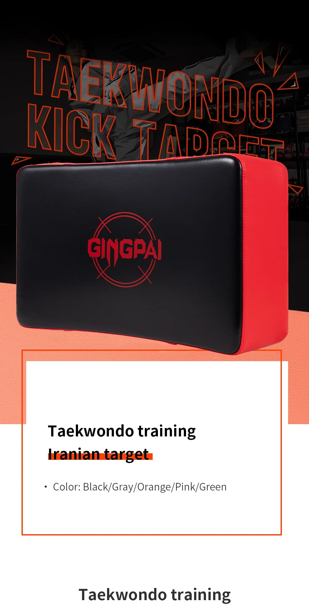 Heavy-Duty Kickboxing & Martial Arts Strike Shield | Kicking Pad for Training - FitZone360