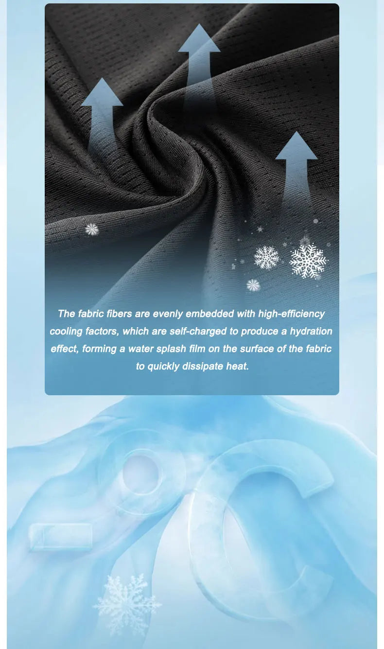 Men's Ice Silk Running T-Shirt | Quick-Dry, Breathable & Reflective Design - FitZone360