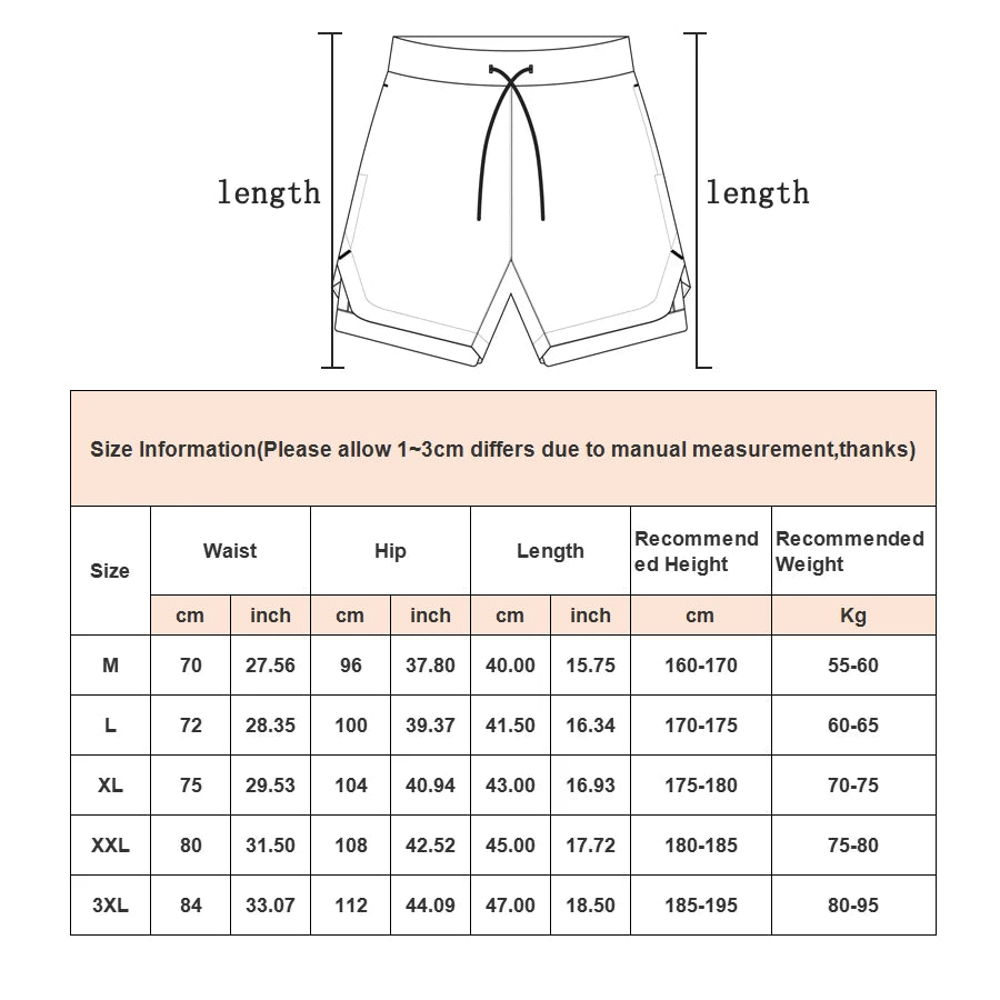 Men's 2-in-1 Camo Gym Running Shorts – Quick Dry, Summer Workout Activewear - FitZone360
