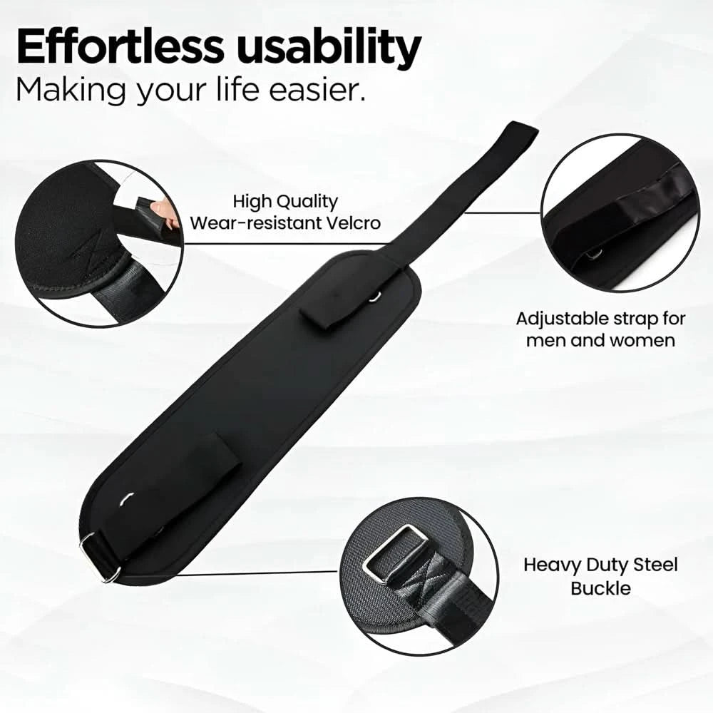 Hip Thrust Belt for Glute Workouts | Supports Dumbbells, Kettlebells & Plates | Home & Gym Fitness Accessory - FitZone360