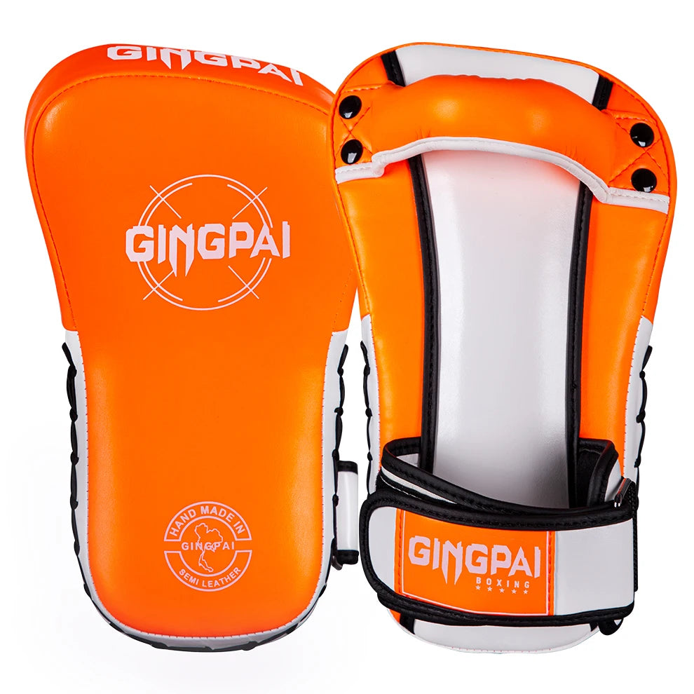 Muay Thai Pads | Kickboxing & MMA Striking Training | Single Arm Strap - FitZone360