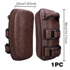 Vintage Brown Muay Thai Kick Pads | Thai Pads for MMA, Kickboxing & Striking - FitZone360