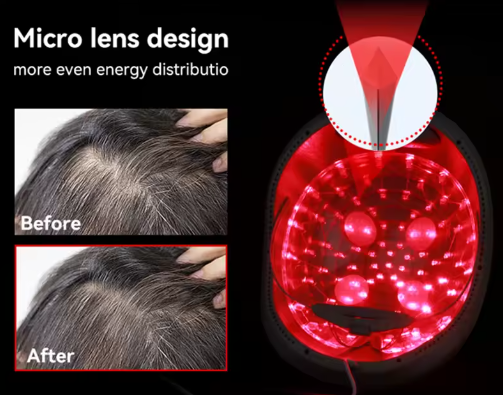"Infrared Laser Hair Growth Helmet | FDA-Cleared LLLT Therapy for Hair Regrowth" - FitZone360