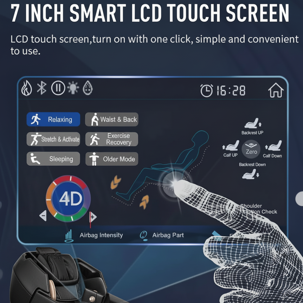 Bugatti Luxury Full-Body Massage Chair | Zero Gravity, Heating & AI Voice Control - FitZone360