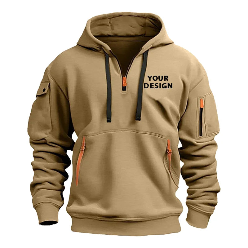 Custom Logo Tactical Hoodie – Personalized Gym, Boxing & Team Hoodie