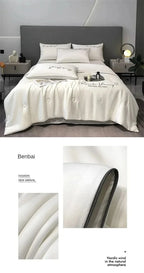 Air Conditioning Blanket | Premium Washable Ice Silk Summer Quilt Set - FitZone360