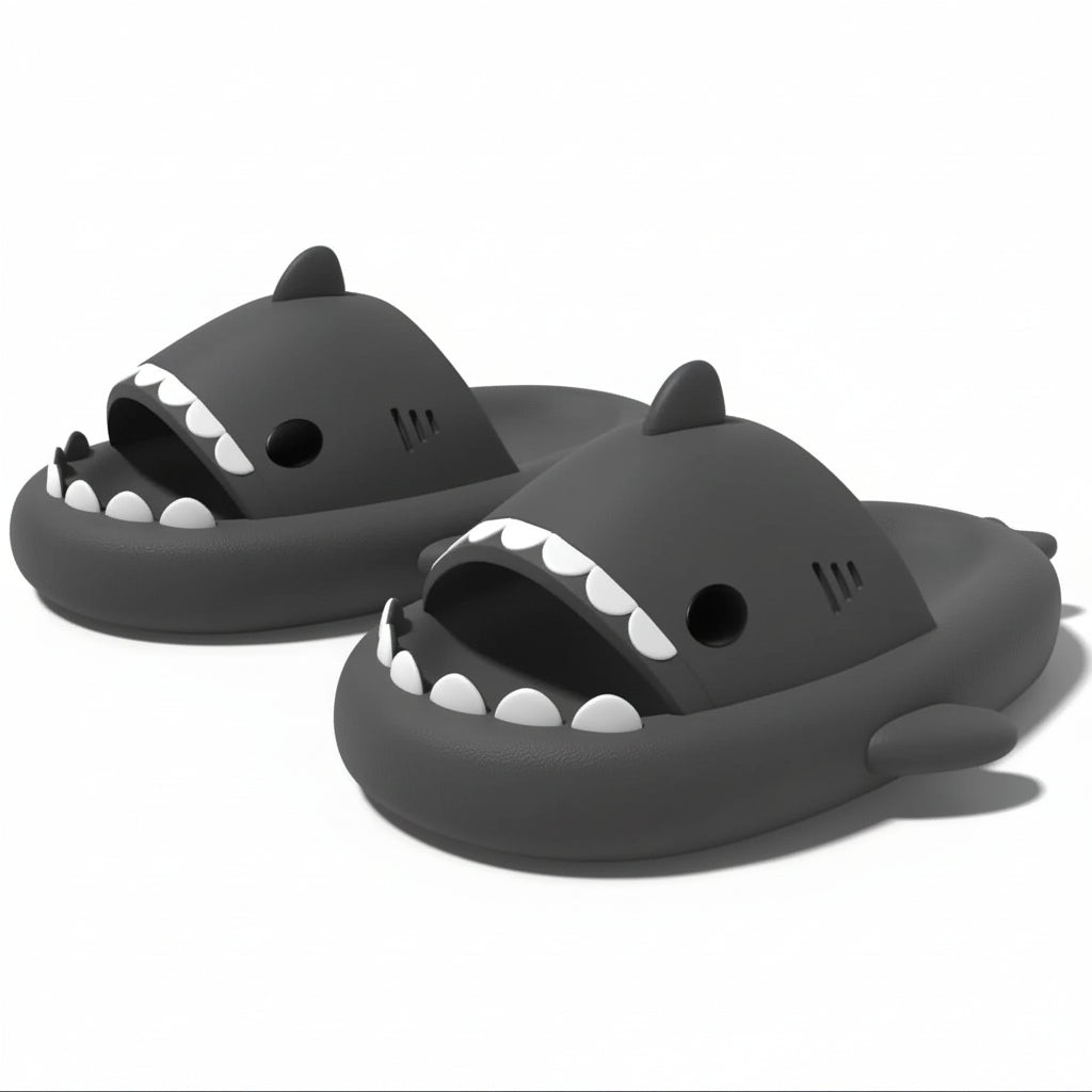 🦈 Shark Summer Slippers | Ultra-Soft Comfort with Non-Slip Grip & Elevated Sole - FitZone360