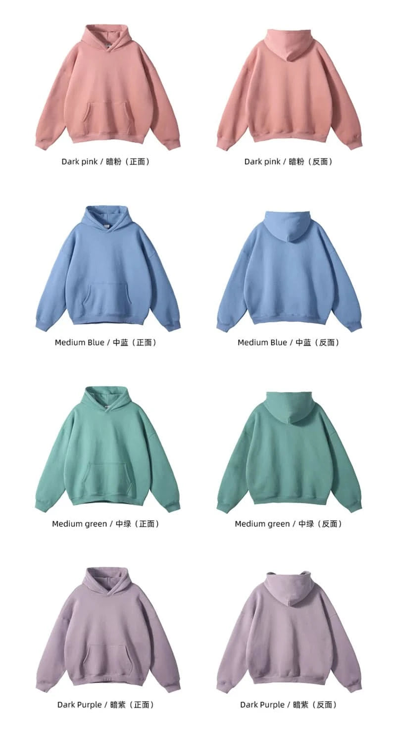 Fleece Hooded Sweatshirt | Unisex Oversized Winter Hoodie Pullover - FitZone360