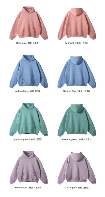 Fleece Hooded Sweatshirt | Unisex Oversized Winter Hoodie Pullover
