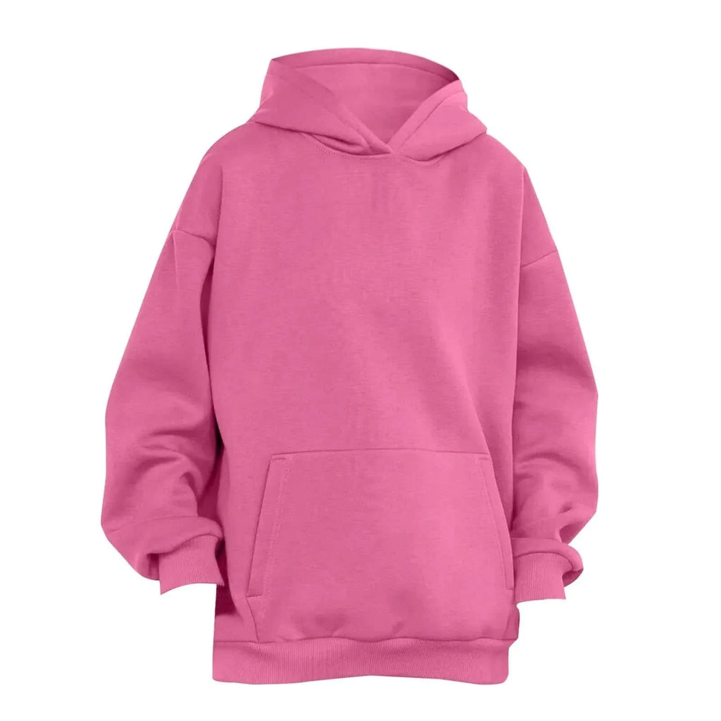 Trendy Solid Color Sports Hoodies | Fleece Sweatshirts for Men & Women | Couple Pullover for Spring & Autumn - FitZone360