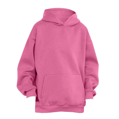 Trendy Solid Color Sports Hoodies | Fleece Sweatshirts for Men & Women | Couple Pullover for Spring & Autumn - FitZone360