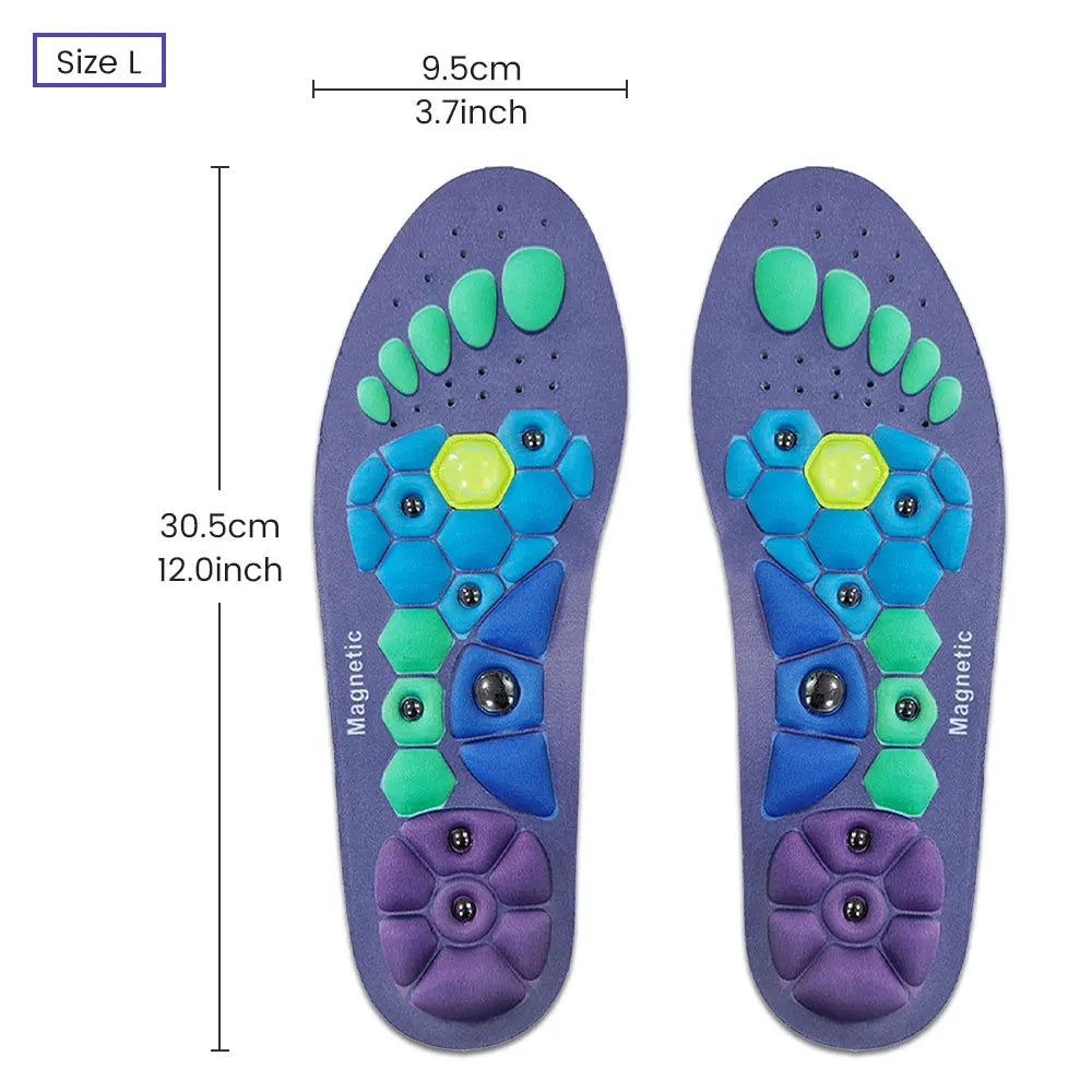 Magnetic Acupressure Insoles | Orthopedic Foot Massage Inserts for Men & Women - FitZone360