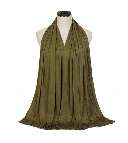 🌙 Soft Modal Cotton Jersey Hijab Scarf – 170x60cm - FitZone360