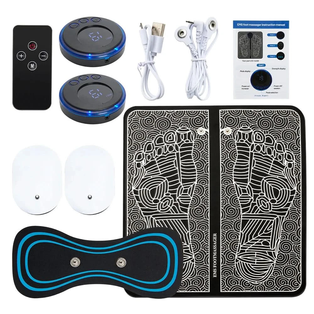 EMS Foot Massager | Feet Stimulation Pain / Swelling Relief - FitZone360