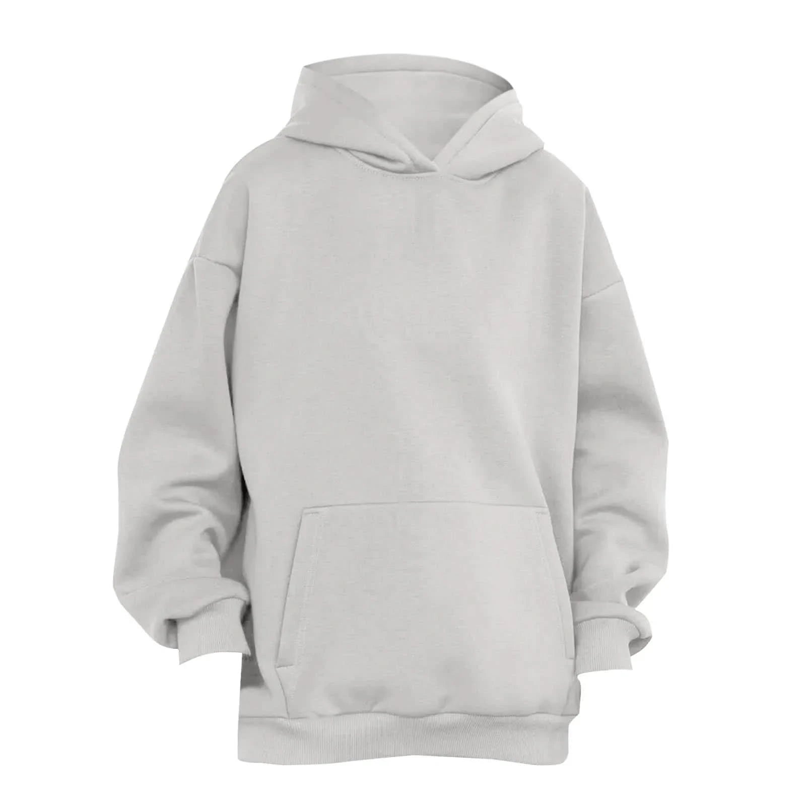 Trendy Solid Color Sports Hoodies | Fleece Sweatshirts for Men & Women | Couple Pullover for Spring & Autumn - FitZone360