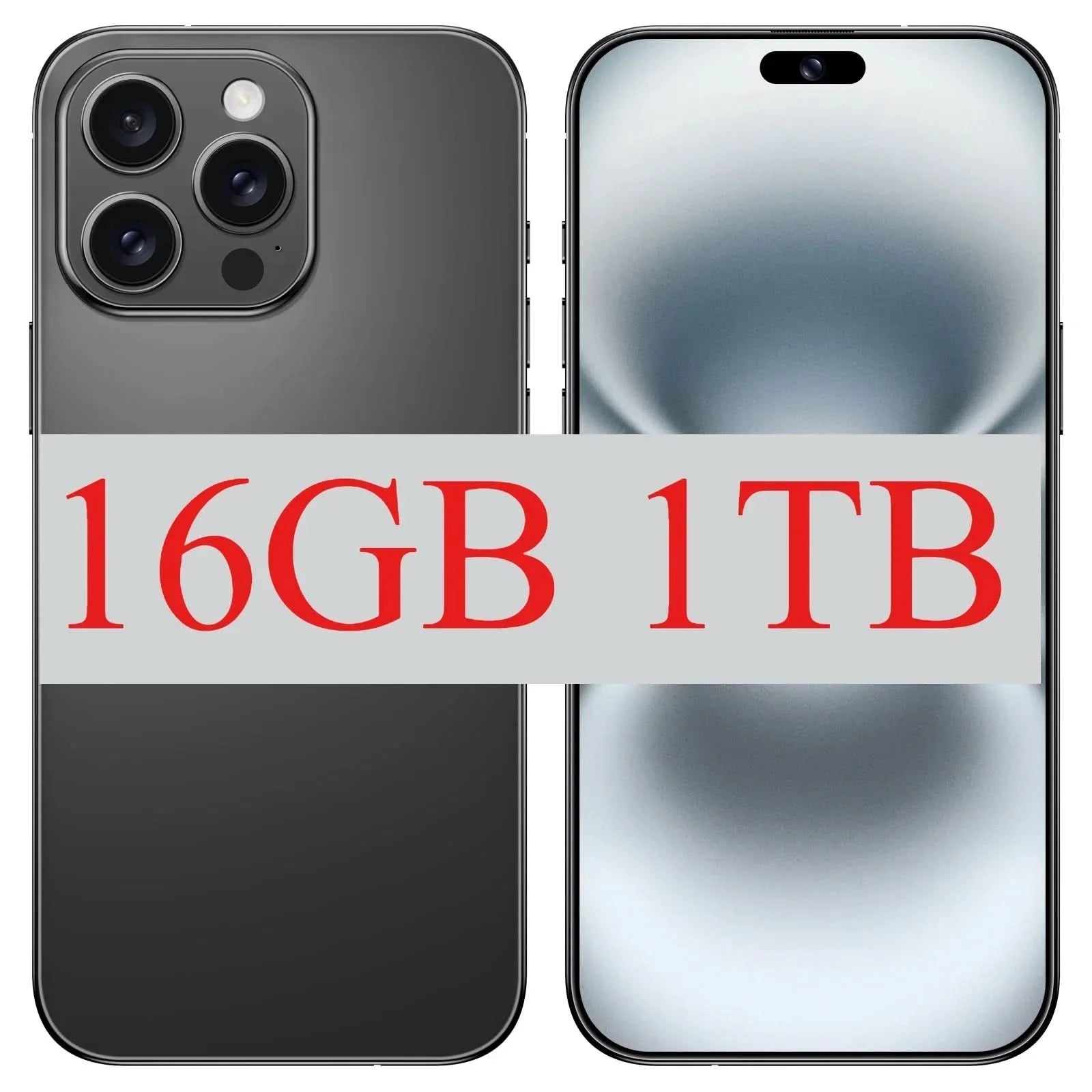 I16 Pro Max 7.3" HD 5G Smartphone – Global Android 14 Mobile Phone with Dual SIM, 8000mAh Battery, Unlocked 4G/5G Cellphone - FitZone360