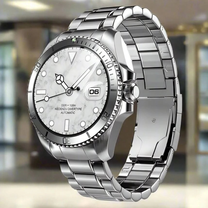 Smartwatch Luxury Rolex-Inspired | 1.43" HD AMOLED, GPS, Bluetooth Call, Health & Fitness Tracker for iOS & Android - FitZone360