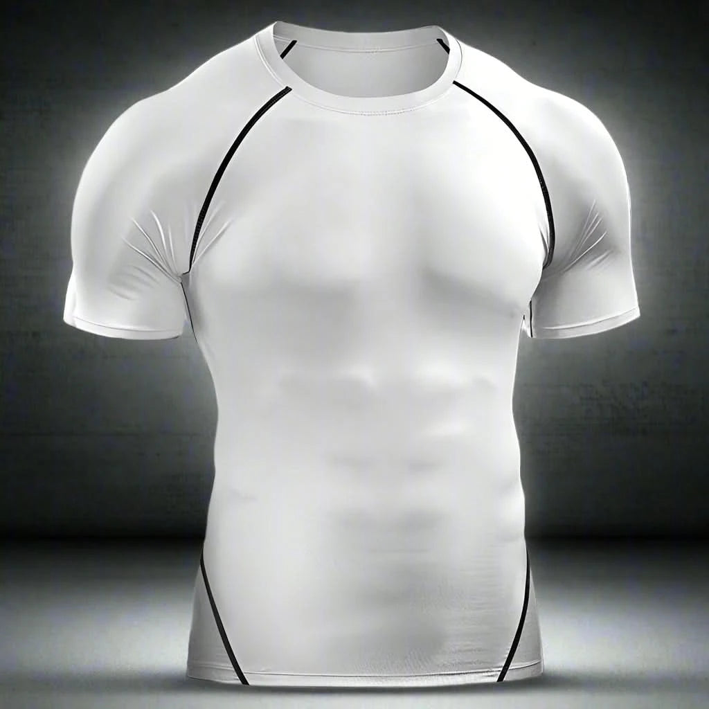 FlexCore Compression Tee: Elevate Your Workout Experience - FitZone360