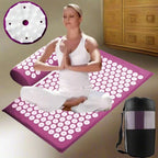 Massage Yoga Mat for Back Pain Relief, Needle Yoga Massage Mat with Acupressure - FitZone360