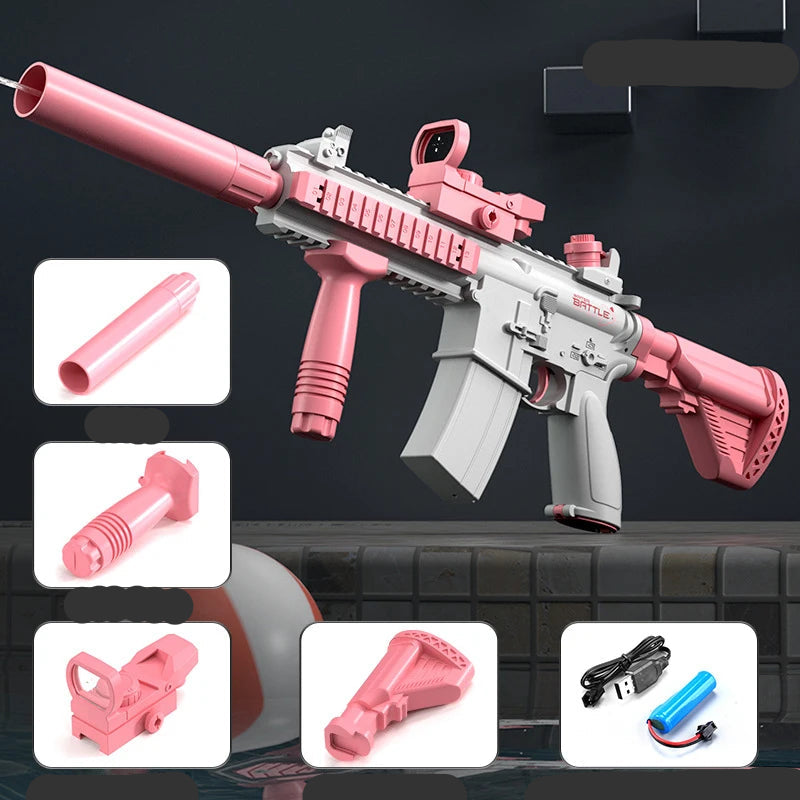 M416 Electric Water Gun Toy – Full-Auto Summer Splash Blaster for All Ages! - FitZone360