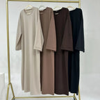 Casual Muslim Abaya Sweatshirt Dress for Women | Modest Daily Wear - FitZone360