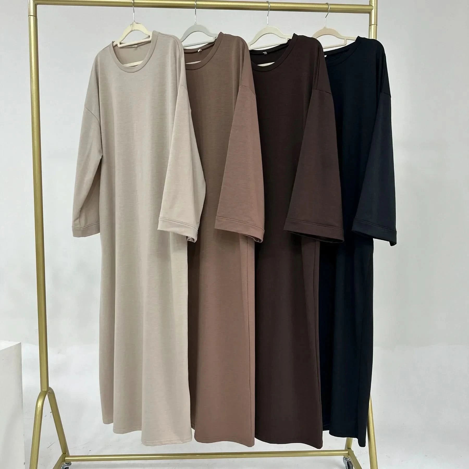 Casual Muslim Abaya Sweatshirt Dress for Women | Modest Daily Wear - FitZone360