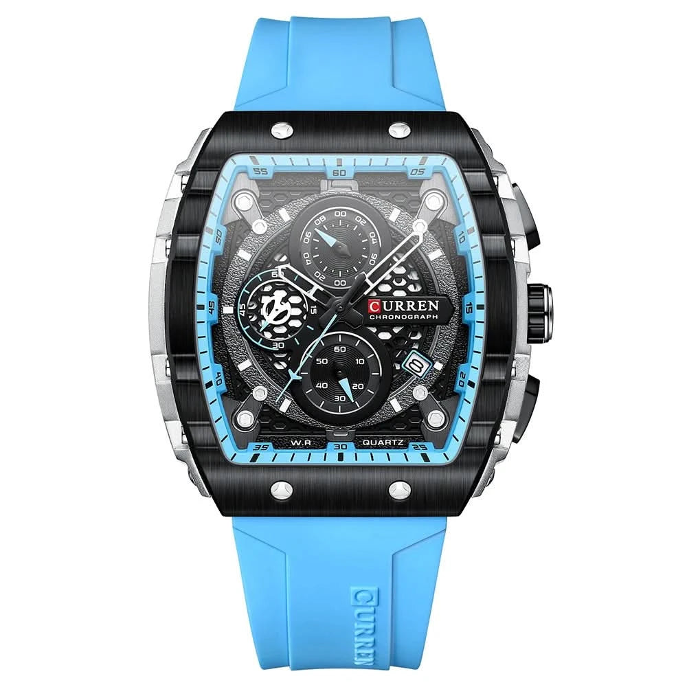 Top Brand Men's Watches | Luxury Square Quartz Wristwatch - FitZone360