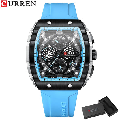 Top Brand Men's Watches | Luxury Square Quartz Wristwatch - FitZone360