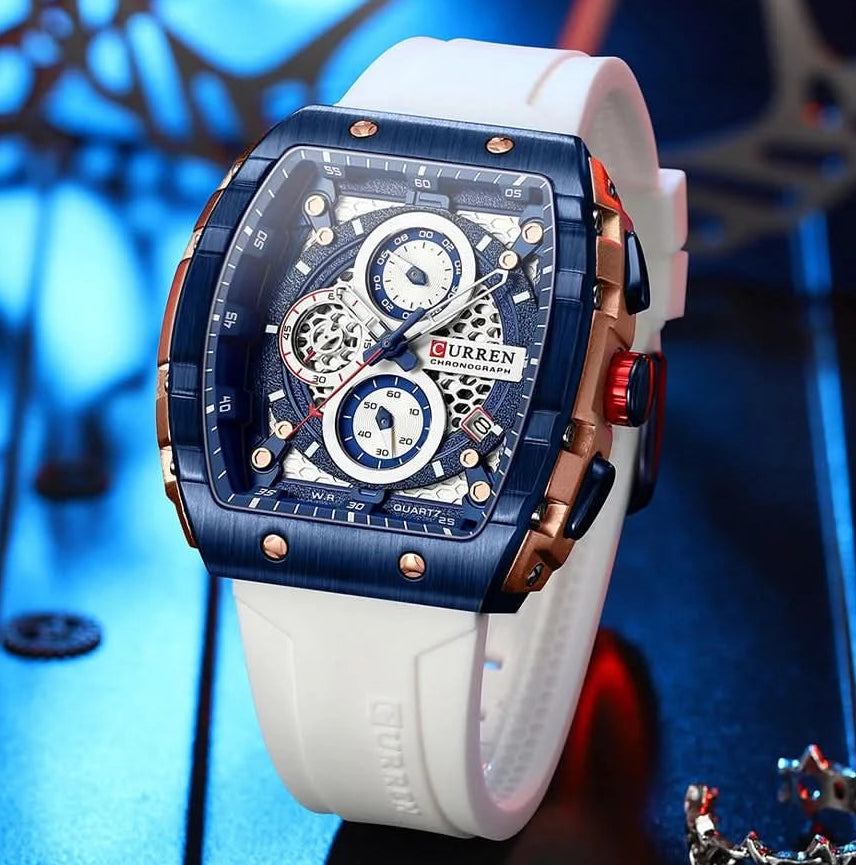 Top Brand Men's Watches | Luxury Square Quartz Wristwatch - FitZone360